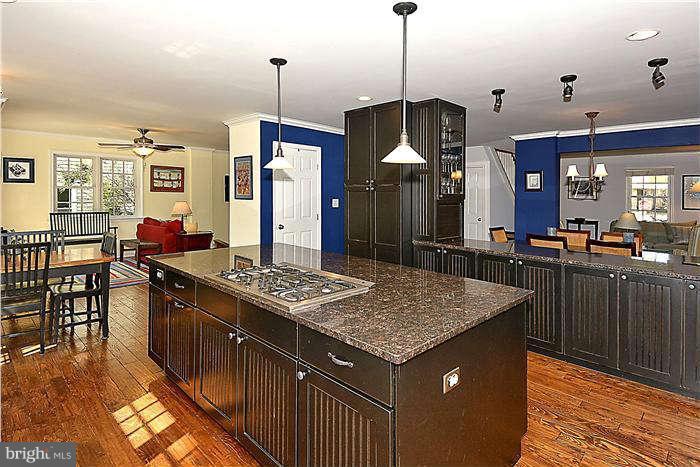 4904 South Chesterfield Road Arlington, VA 22206 - Photo 16 of 30 a kitchen with stainless steel appliances granite countertop a sink a stove and a wooden floors