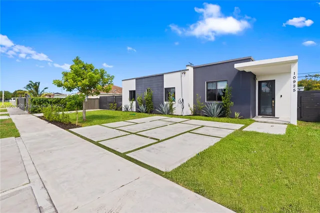 a swimming pool with yard