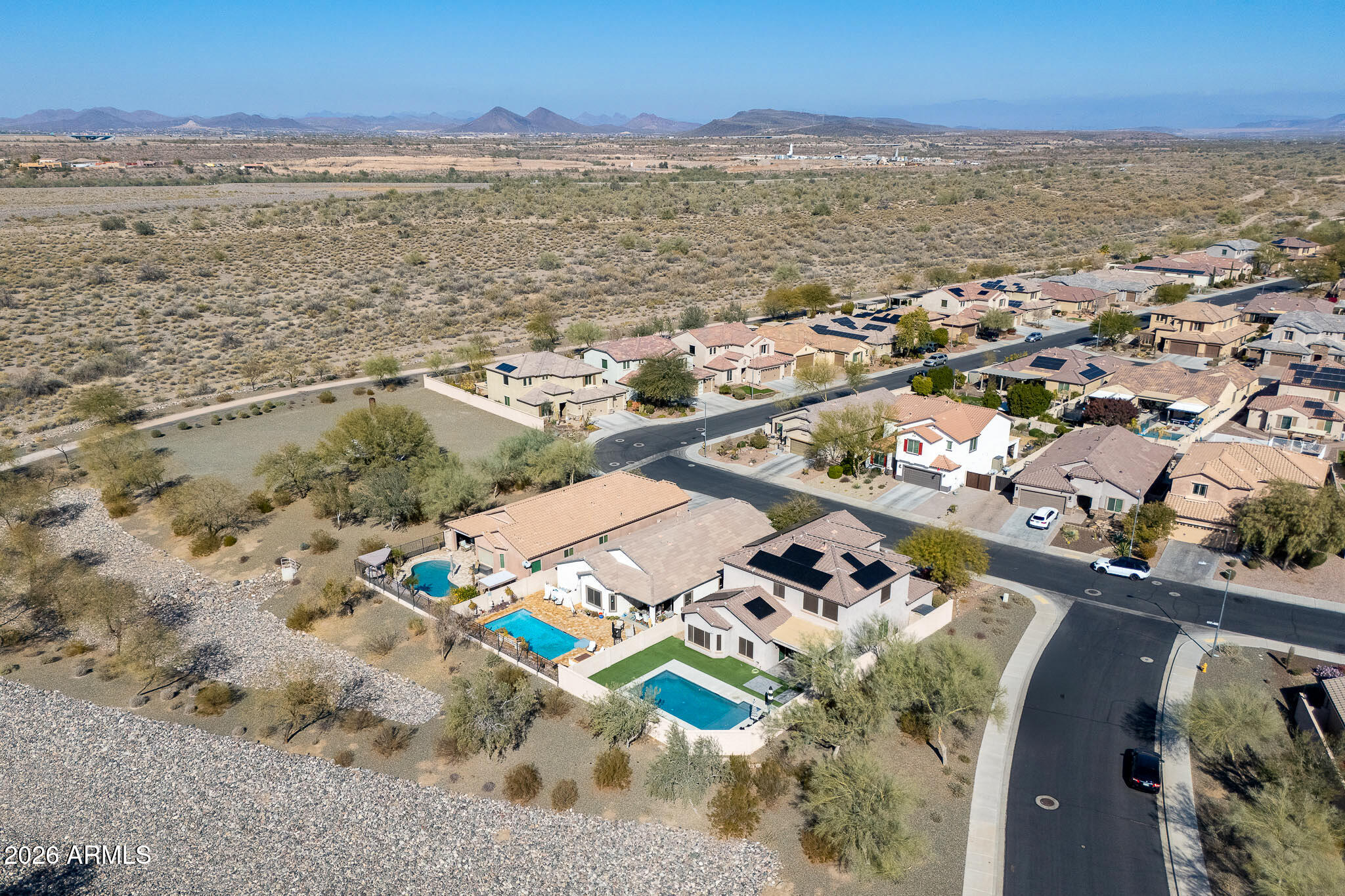 10789 West Yearling Road Peoria, AZ 85383 - Photo 29 of 35 an aerial view of ocean and residential houses with outdoor space