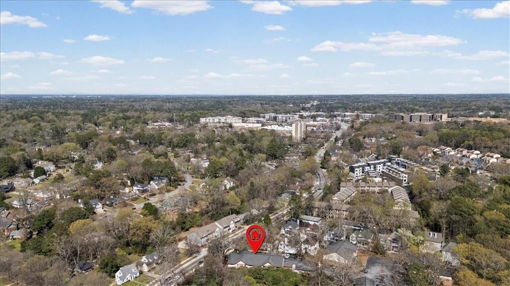 1225 Church Street, Unit J Decatur, GA 30030 - Photo 23 of 27 an aerial view of residential building and trees