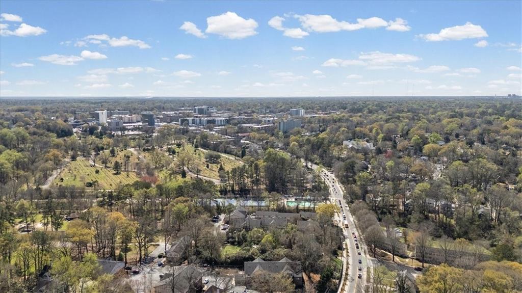 1225 Church Street, Unit J Decatur, GA 30030 - Photo 25 of 27 an aerial view of residential building and trees around