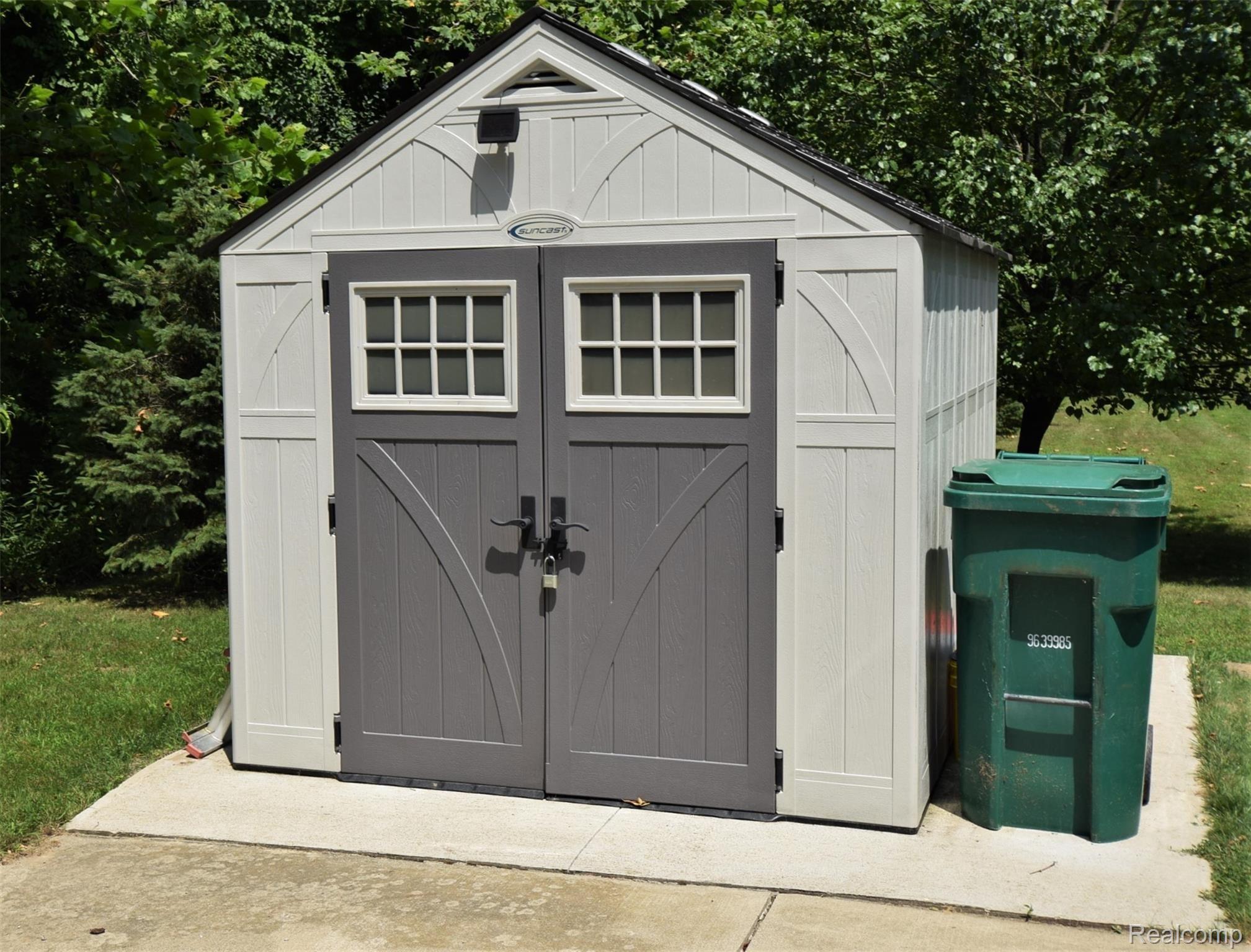 13586 Hannan Road Romulus, MI 48174 - Photo 50 of 64 Shed on a concrete pad adjacent to the garage