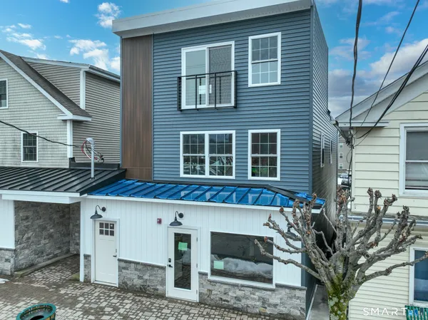 a view of a house with a balcony