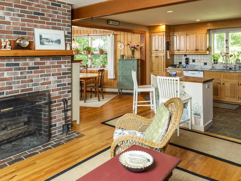 17 Highland Ridge Road Boothbay, ME 04537 - Photo 16 of 34 The great room is open to kitchen...