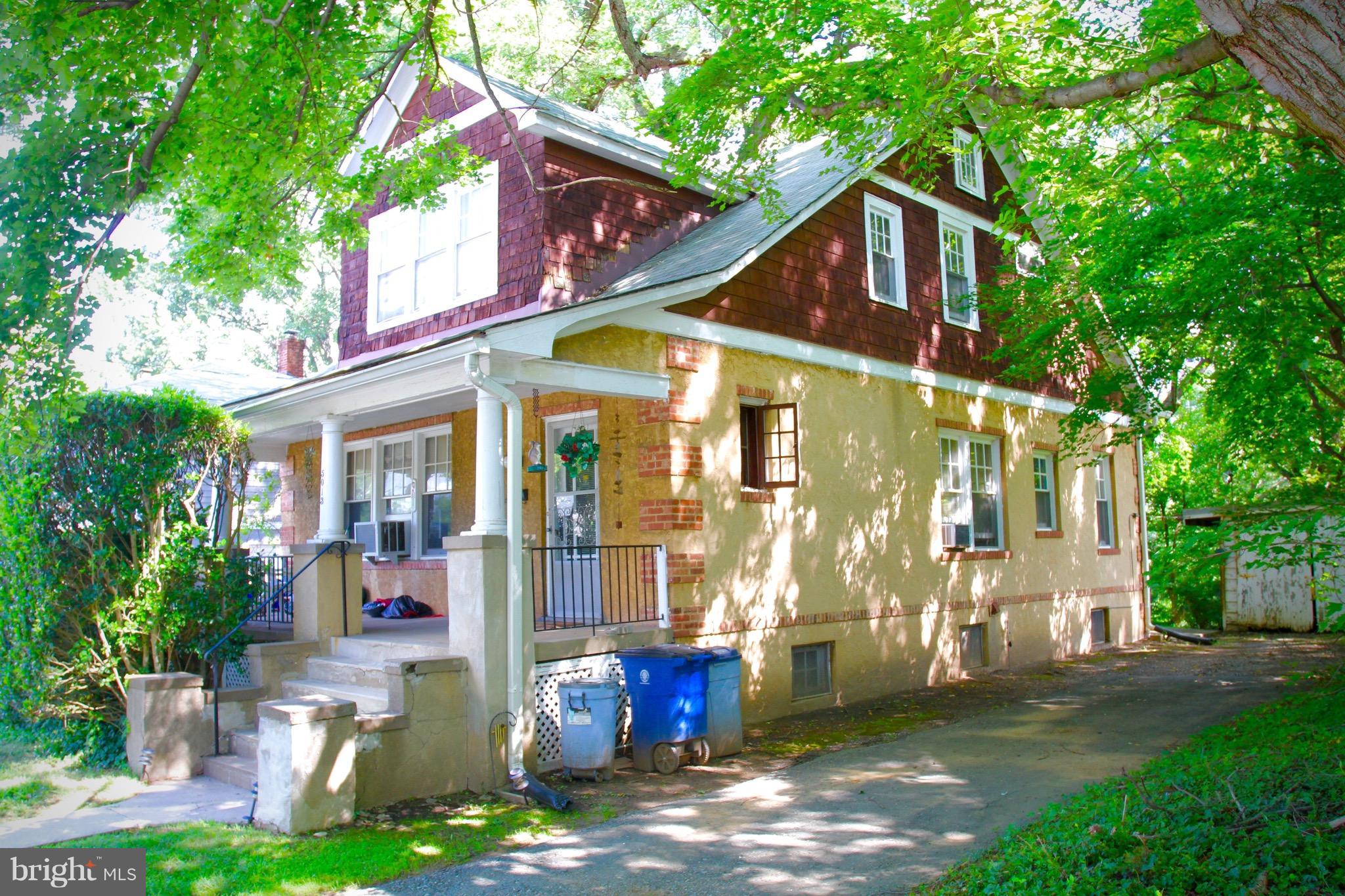 5013 Dalton Road Chevy Chase, MD 20815 - Photo 5 of 16 Front side view with driveway