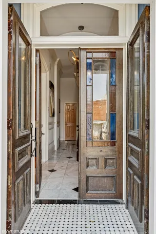 a view of a walk in closet