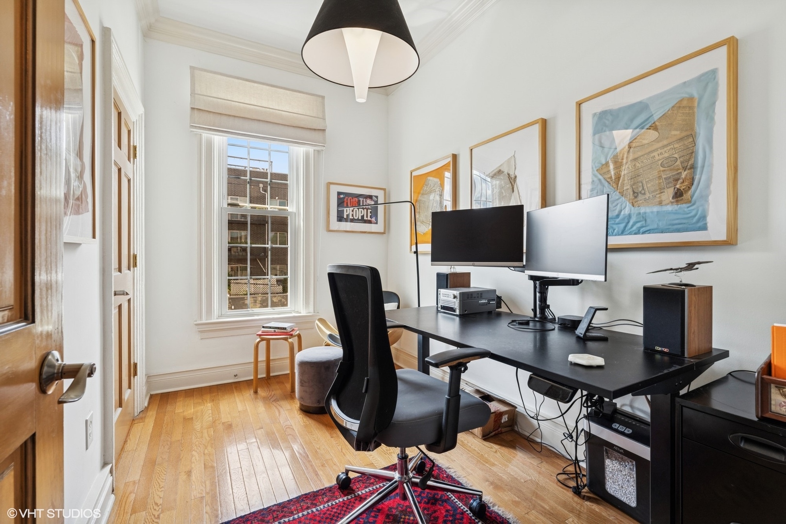 2249 West Warren Boulevard Chicago, IL 60612 - Photo 10 of 25 a view of a workspace with furniture and a window