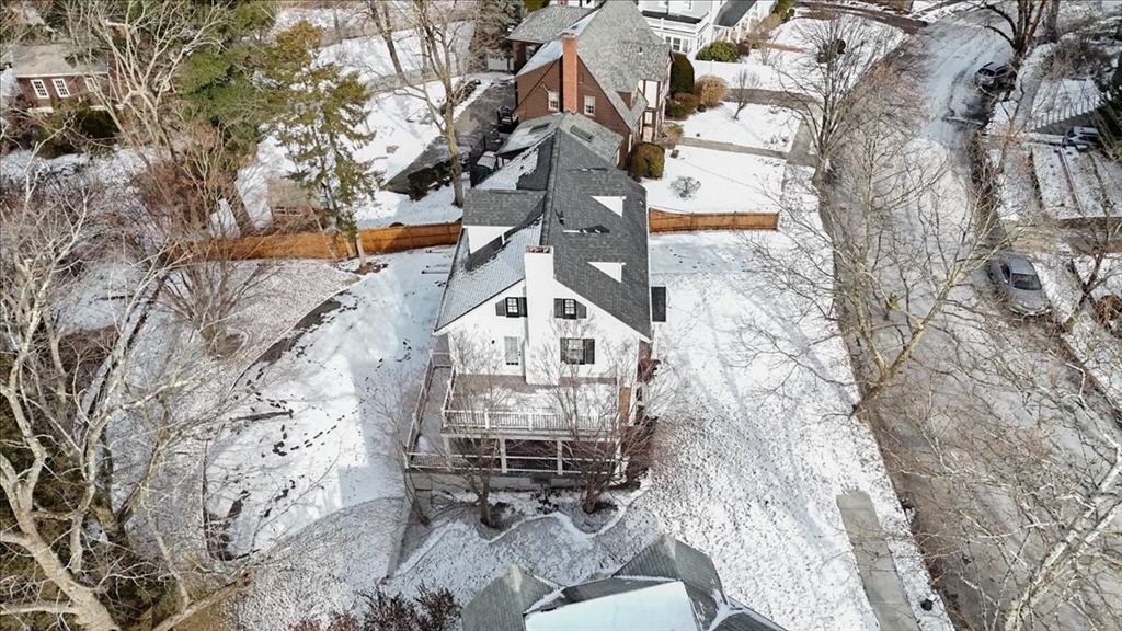 37 Wolcott Road Brookline, MA 02467 - Photo 41 of 41 a front view of a house with yard and trees