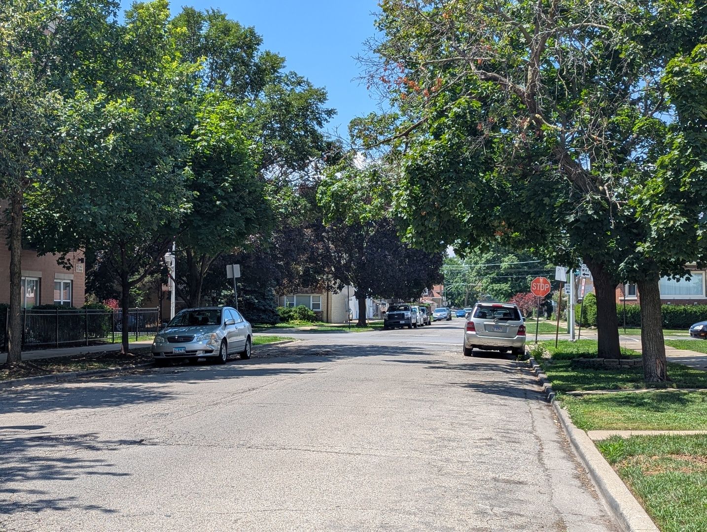 6606 West George Street, Unit 2 Chicago, IL 60634 - Photo 8 of 8 a view of park with bench and trees
