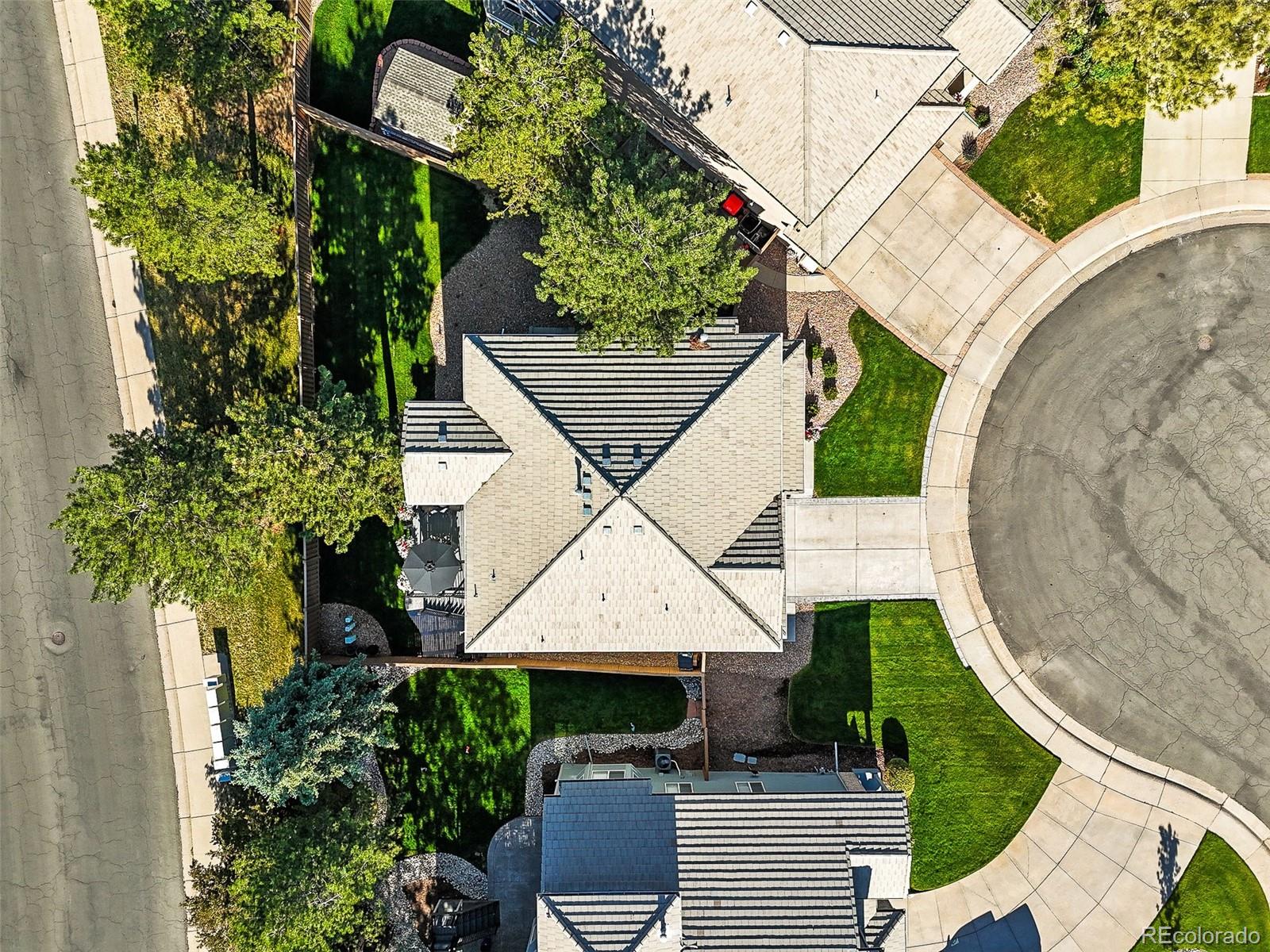 6242 Shea Place Highlands Ranch, CO 80130 - Photo 45 of 45 an aerial view of a house