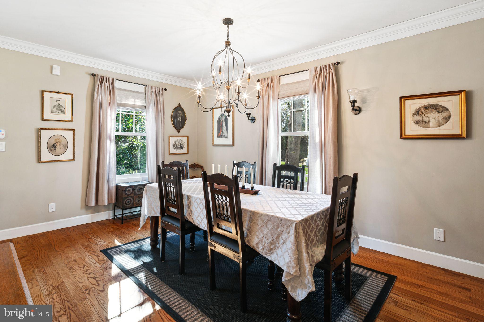 439 Crescent Road Wyncote, PA 19095 - Photo 13 of 31 a view of a dining room with furniture window and wooden floor