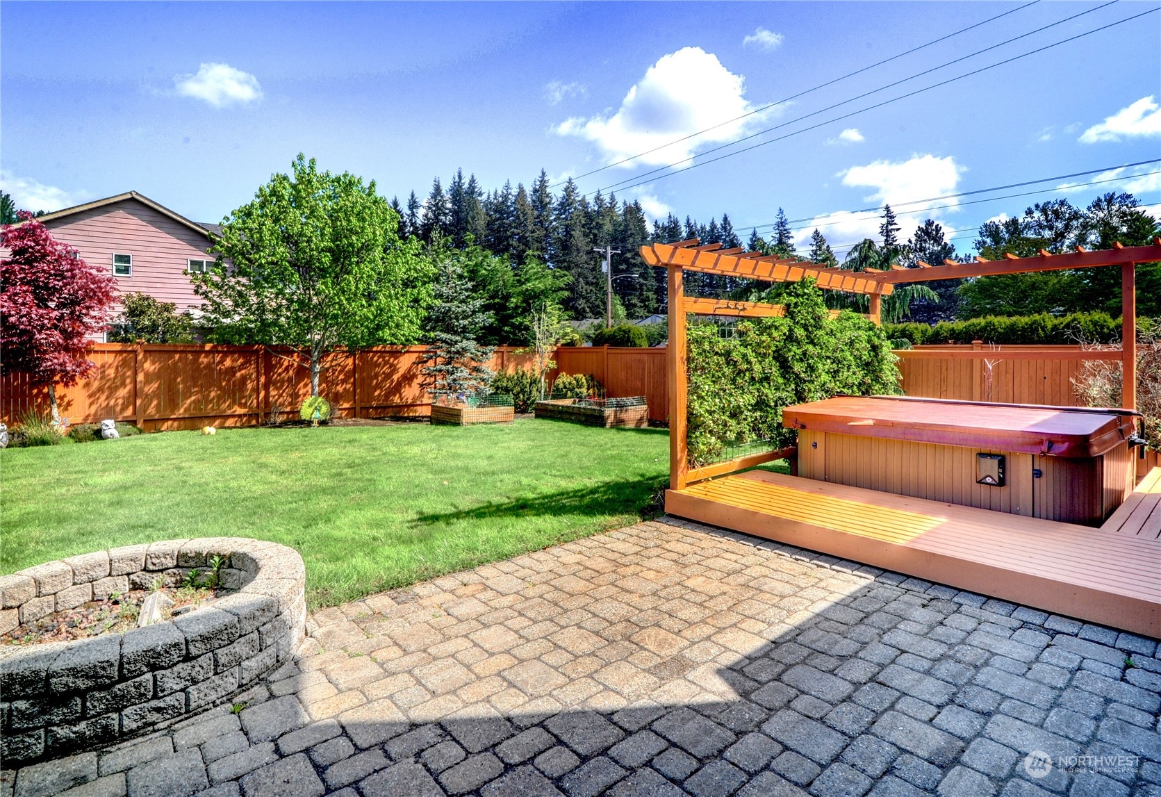 829 218th Street Southeast Bothell, WA 98021 - Photo 36 of 40 a swimming pool with barbeque oven and outdoor seating