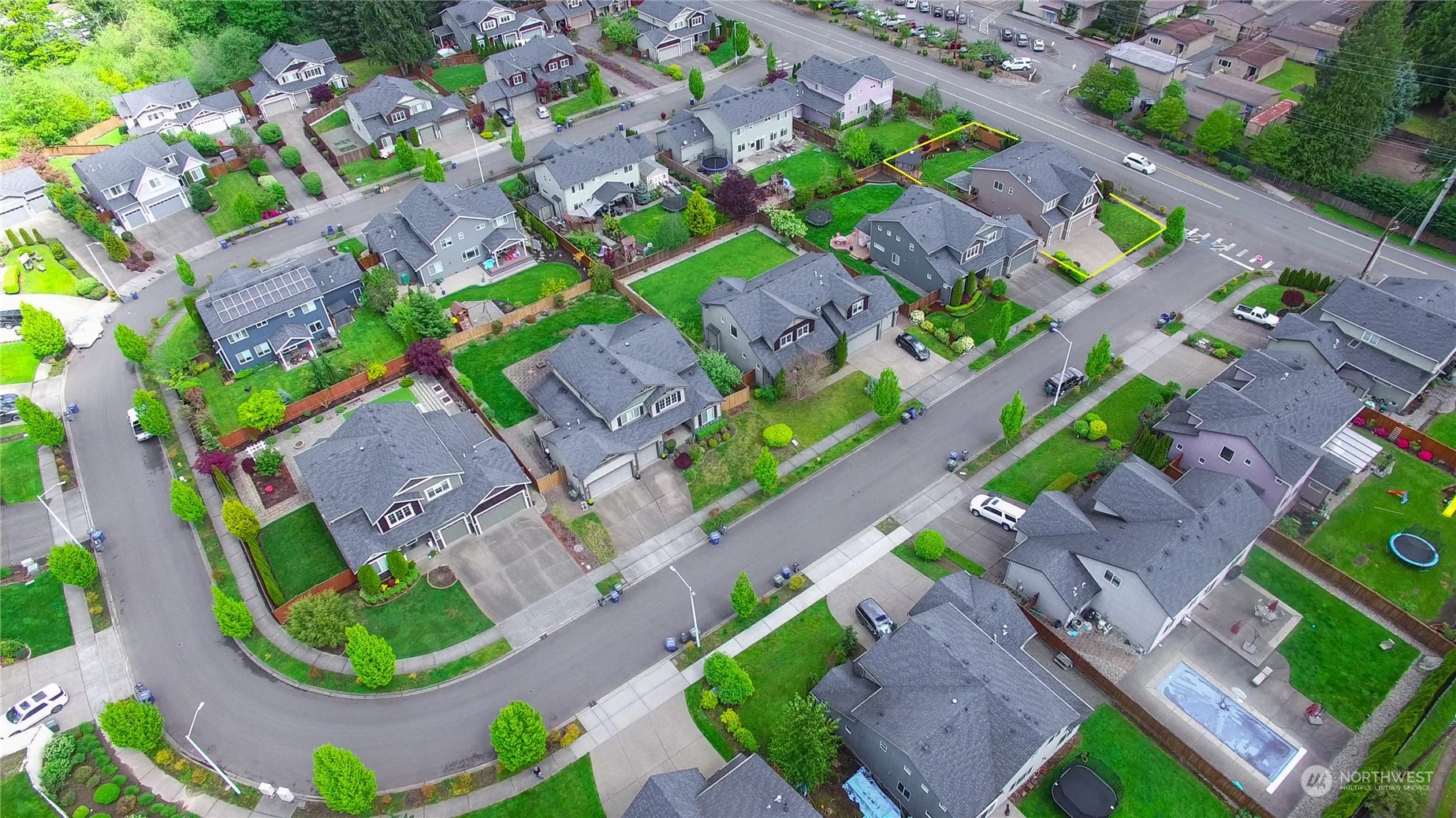 829 218th Street Southeast Bothell, WA 98021 - Photo 4 of 40 a aerial view of a house with a yard