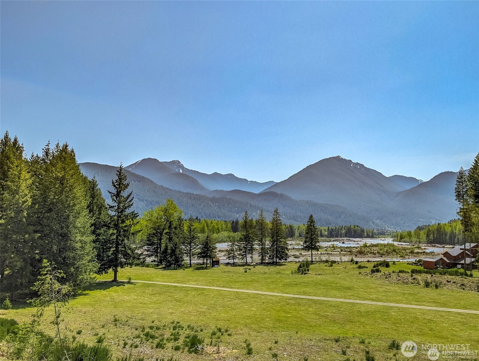 a view of a city with an ocean