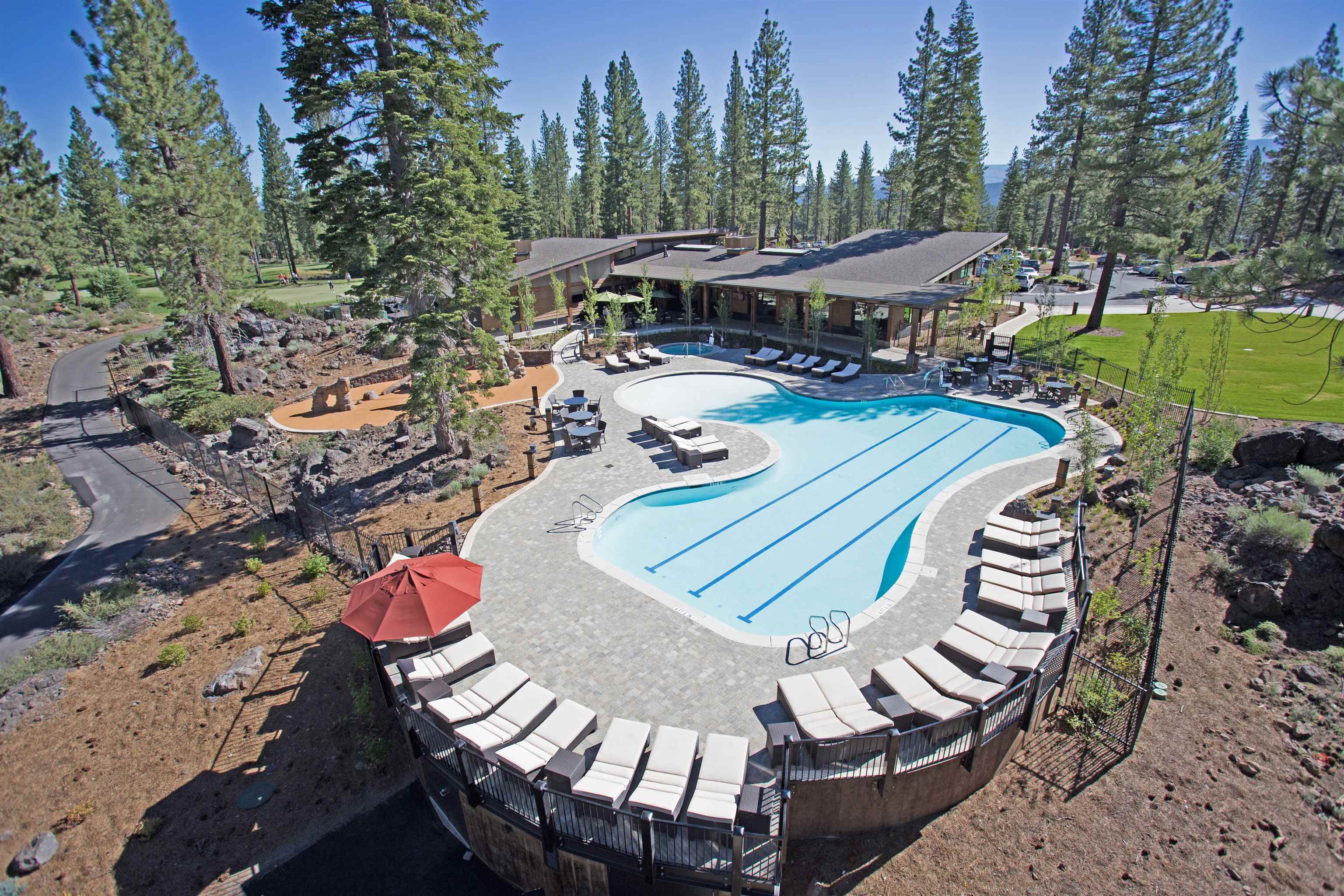 9263 Brae Road Truckee, CA 96161 - Photo 17 of 21 a view of a patio with table and chairs with wooden floor and fence