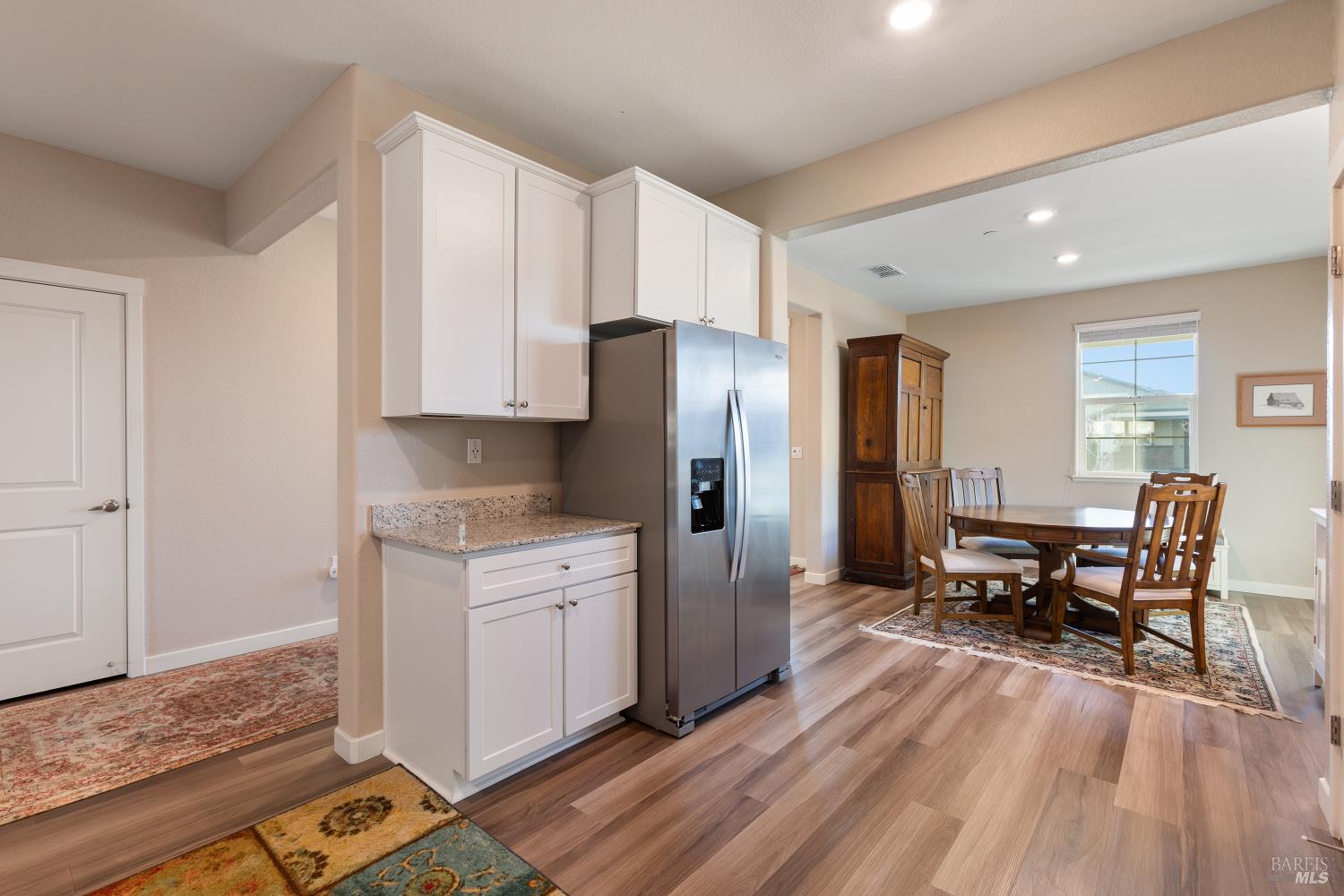 2080 Revival Lane Rio Vista, CA 94571 - Photo 17 of 40 a kitchen with stainless steel appliances granite countertop a refrigerator stove microwave and cabinets