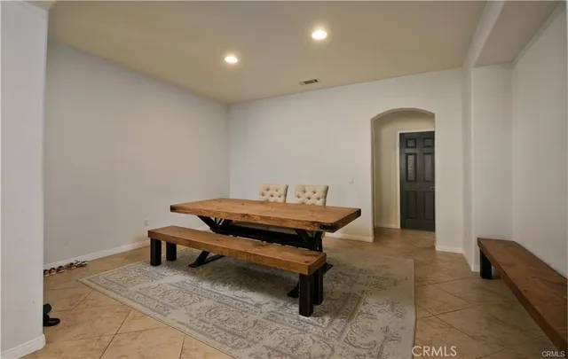 a room with furniture