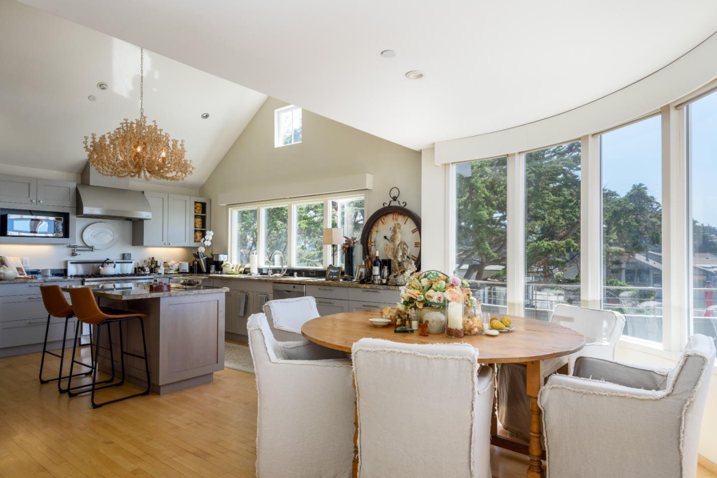 215 Mirada Road Half Moon Bay, CA 94019 - Photo 7 of 47 a view of a dining room with furniture window and outside view