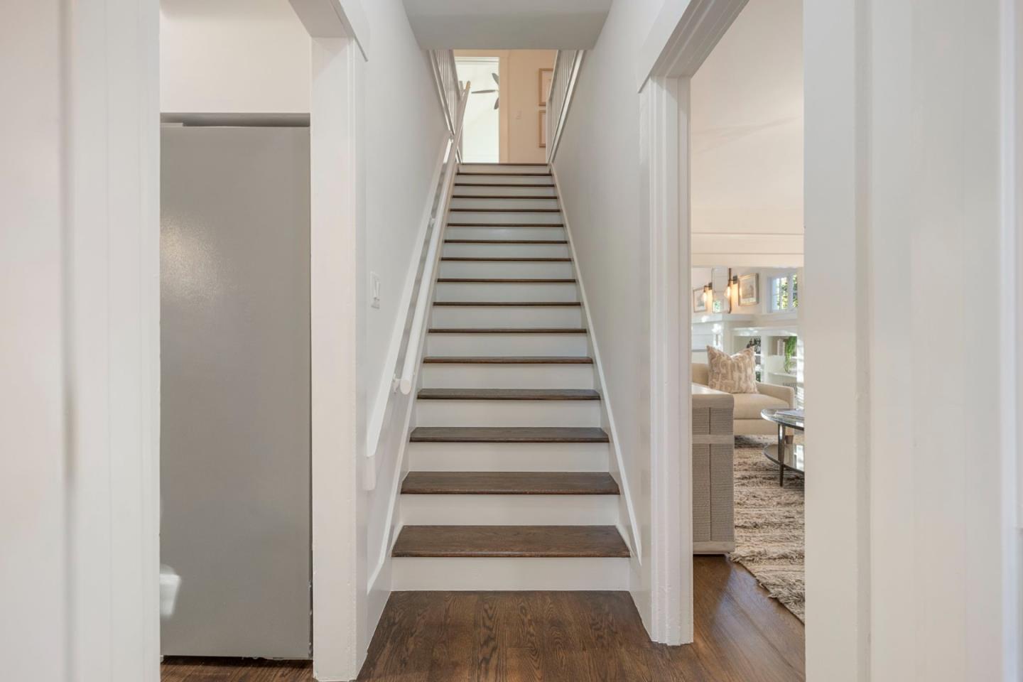 445 Arlington Road Redwood City, CA 94062 - Photo 16 of 50 a view of a hallway with wooden floor and entryway