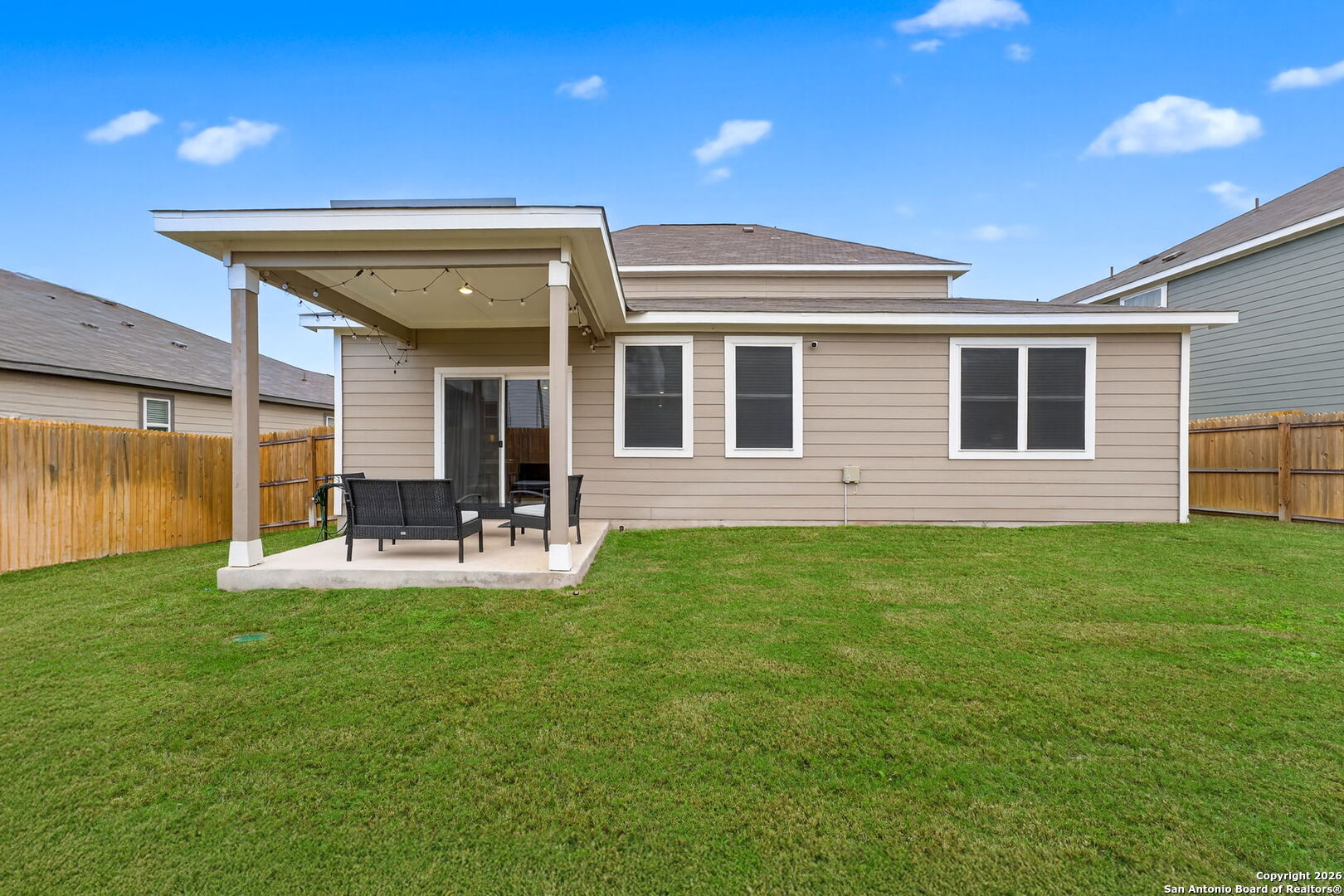 132 Bella Rosa Trail Cibolo, TX 78108 - Photo 48 of 49 a view of a house with backyard and porch