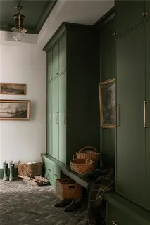 a room with furniture