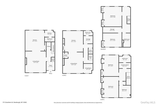 $2,400 | 171 Chambers Street, Unit B, Newburgh, NY 12550