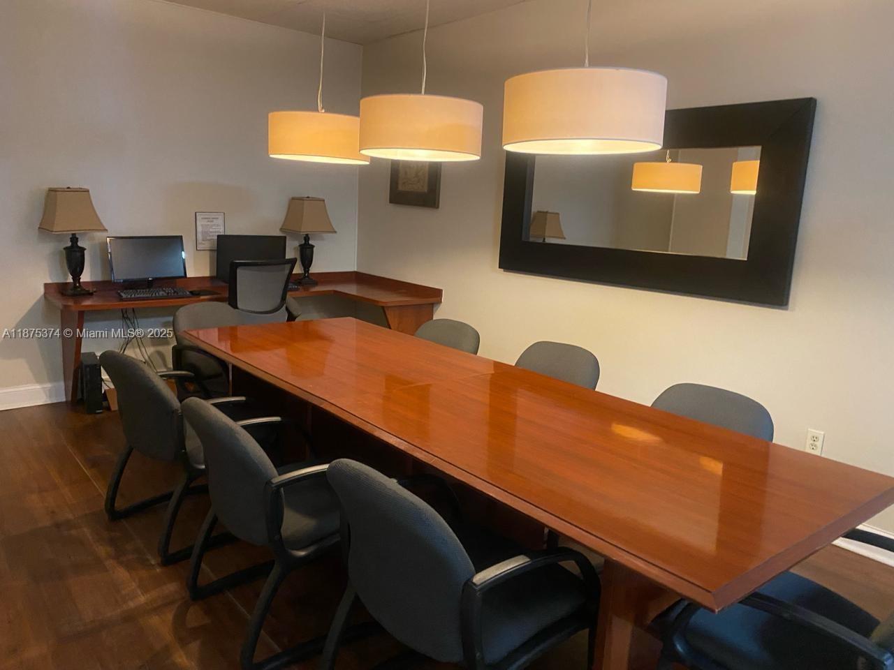 500 Bayview Drive, Unit 230 Sunny Isles Beach, FL 33160 - Photo 36 of 48 a view of a workspace with furniture