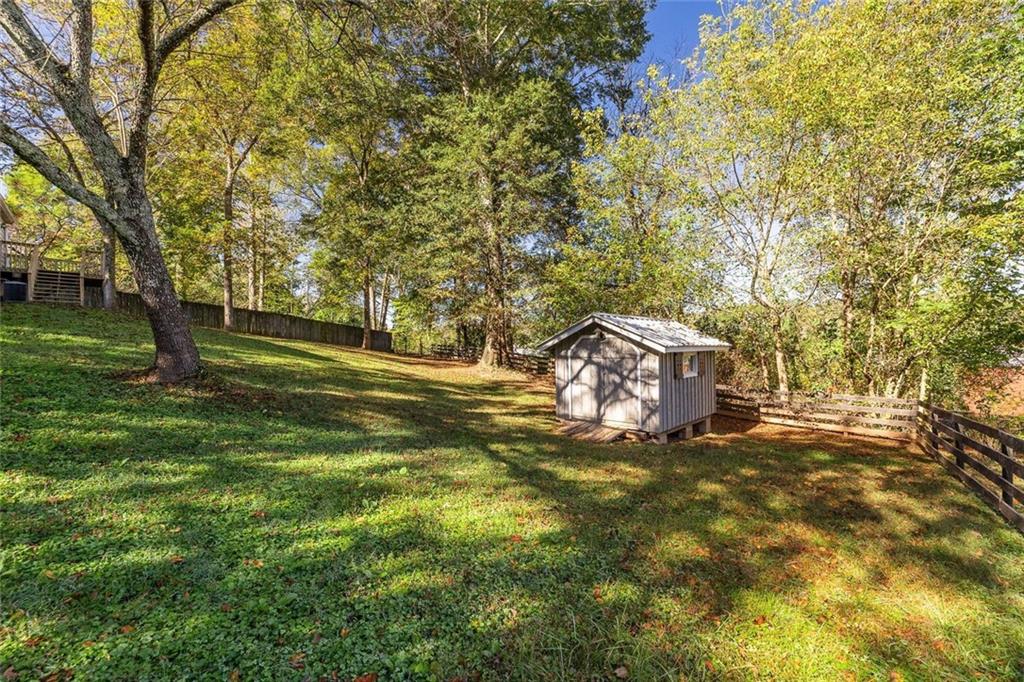 255 Lowry Street Ball Ground, GA 30107 - Photo 18 of 29 a view of a field with a tree