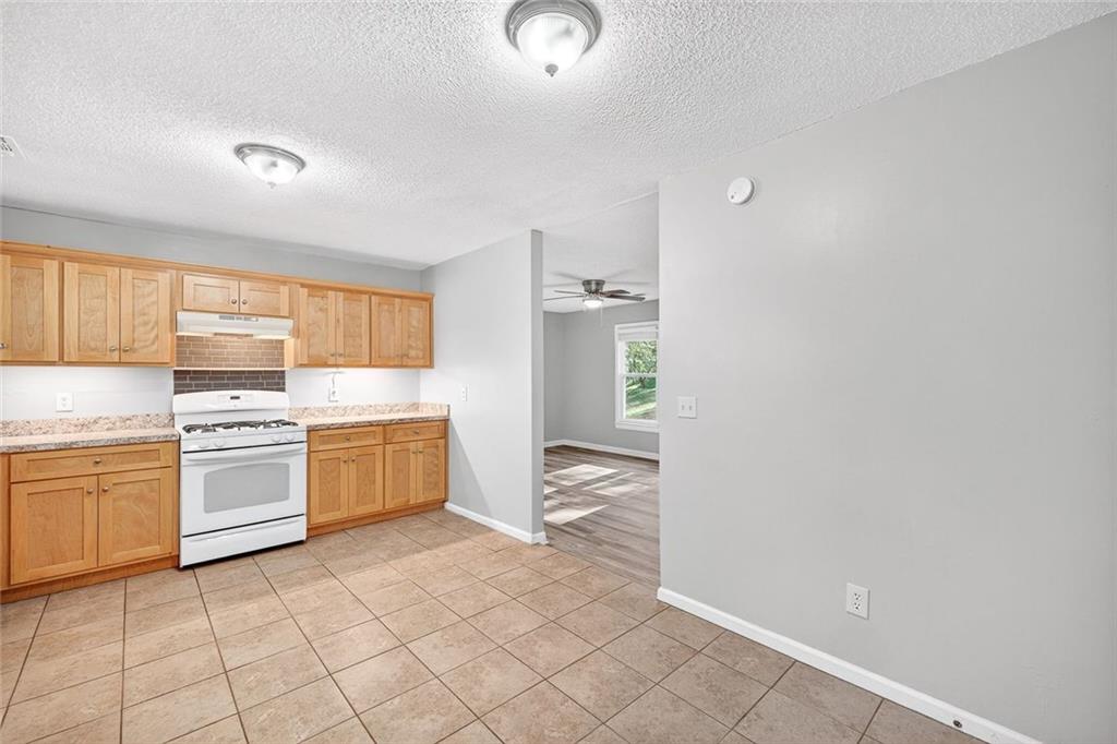 255 Lowry Street Ball Ground, GA 30107 - Photo 5 of 29 a kitchen with a stove top oven sink and cabinets