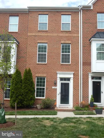 front view of a brick house