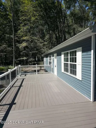 a view of balcony with deck