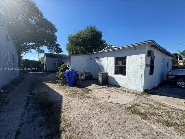 a view of a house with a patio