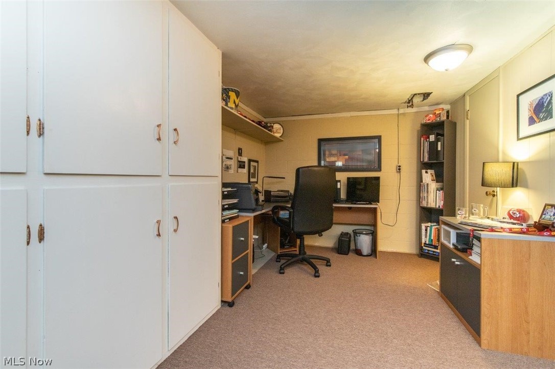 1255 Blanchester Road Lyndhurst, OH 44124 - Photo 26 of 29 Huge Finished Lower Level with Recreation Room, Office and Half Bath