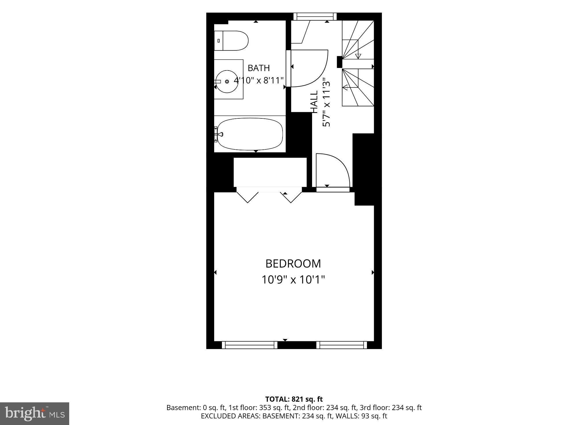 322 South Poppleton Street Baltimore, MD 21230 - Photo 34 of 34 Cozy floor plan with spacious bedroom.