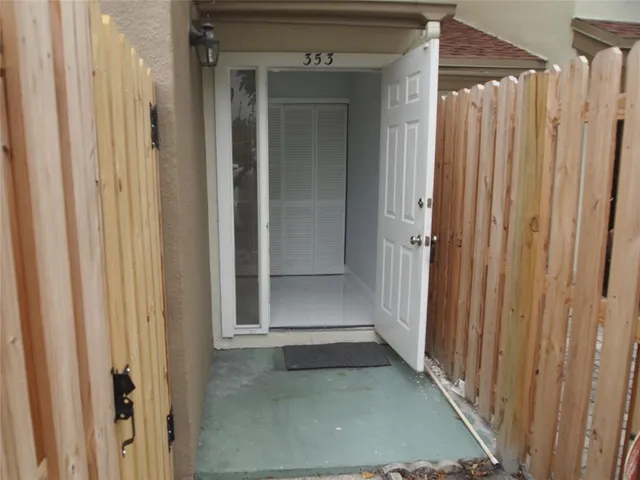 a view of an empty room