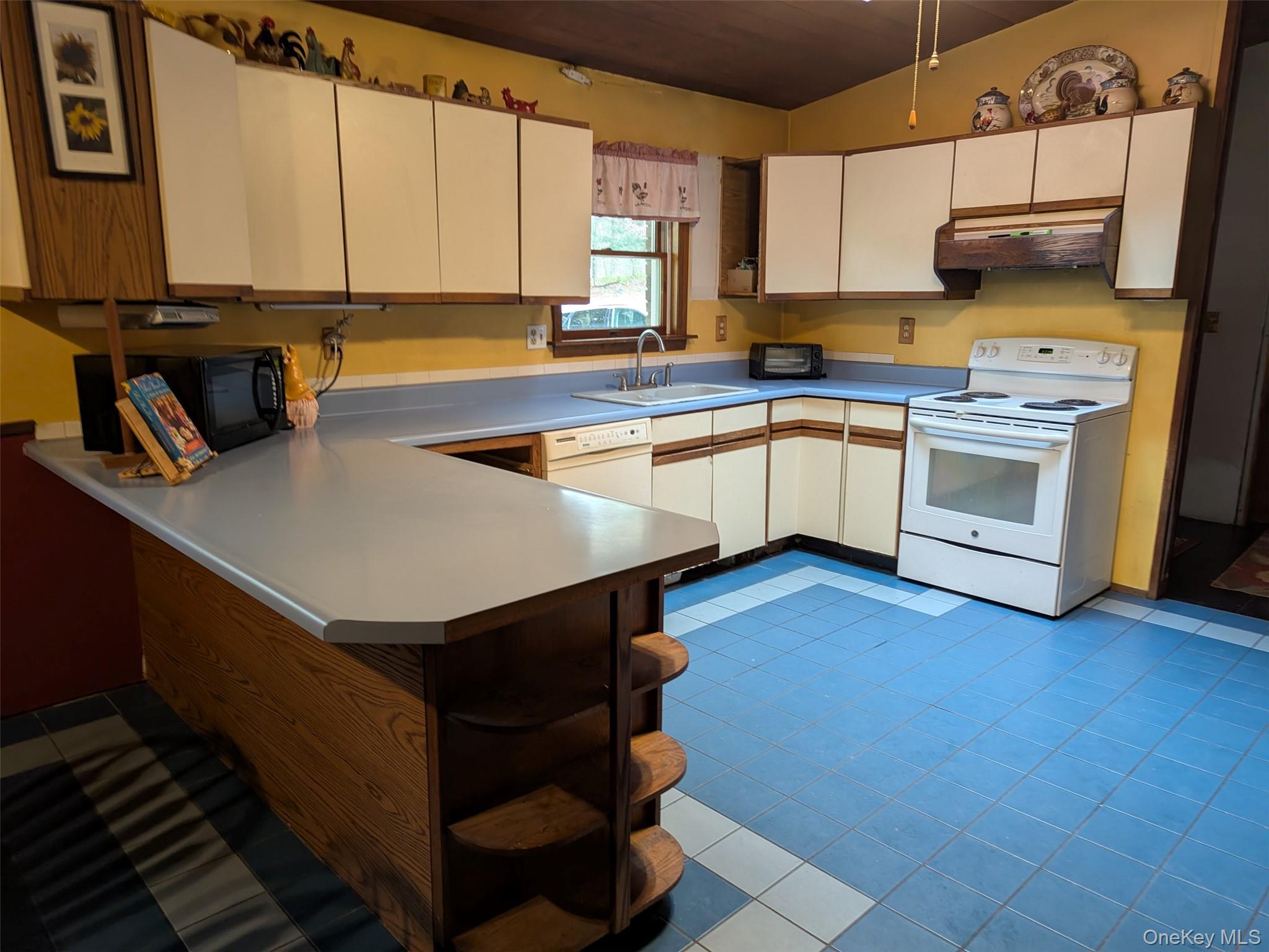 152 Old Forestburg Road Sparrowbush, NY 12780 - Photo 2 of 32 a kitchen with a stove a sink and a microwave