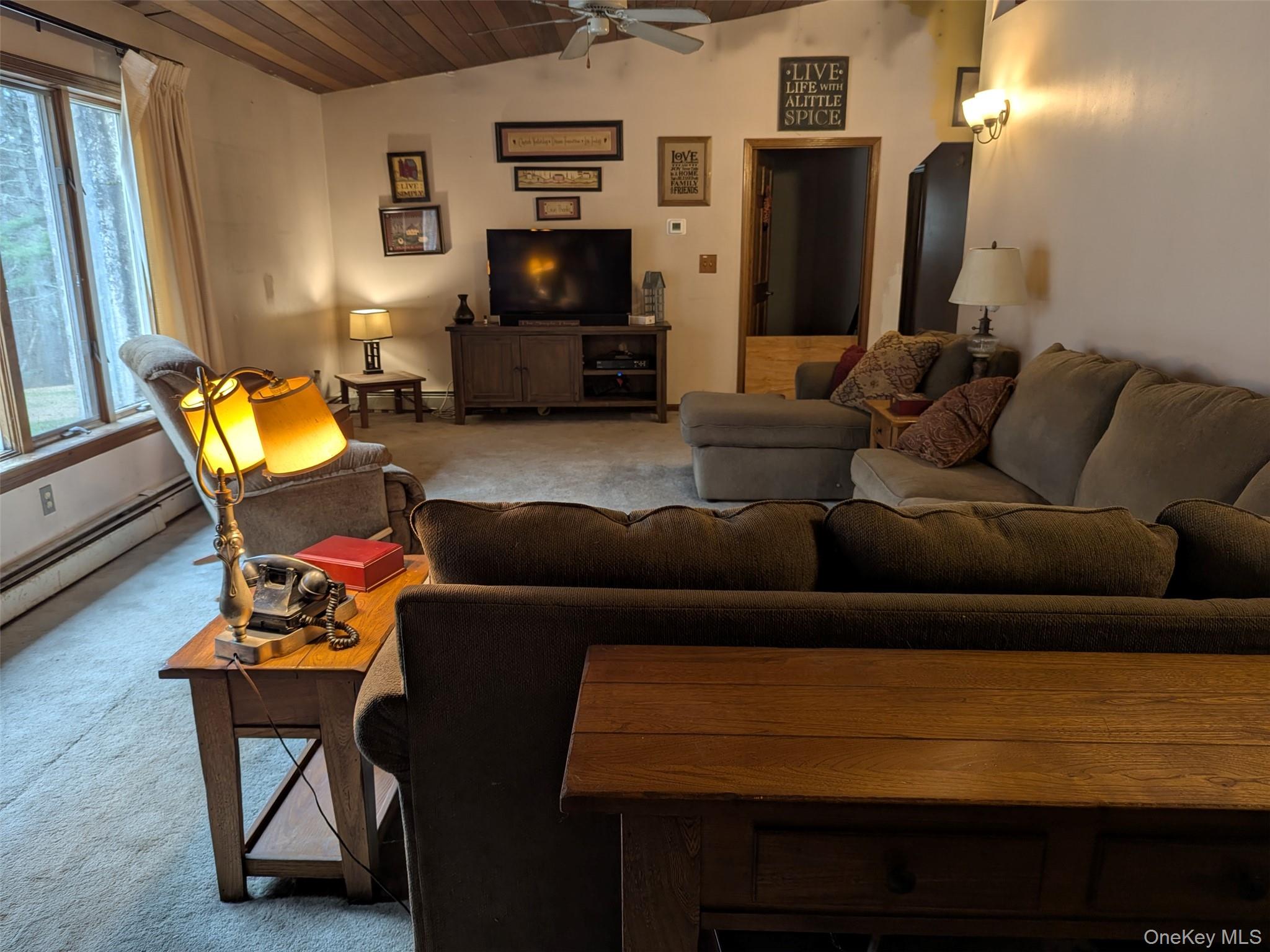 152 Old Forestburg Road Sparrowbush, NY 12780 - Photo 7 of 32 a living room with furniture and a lamp