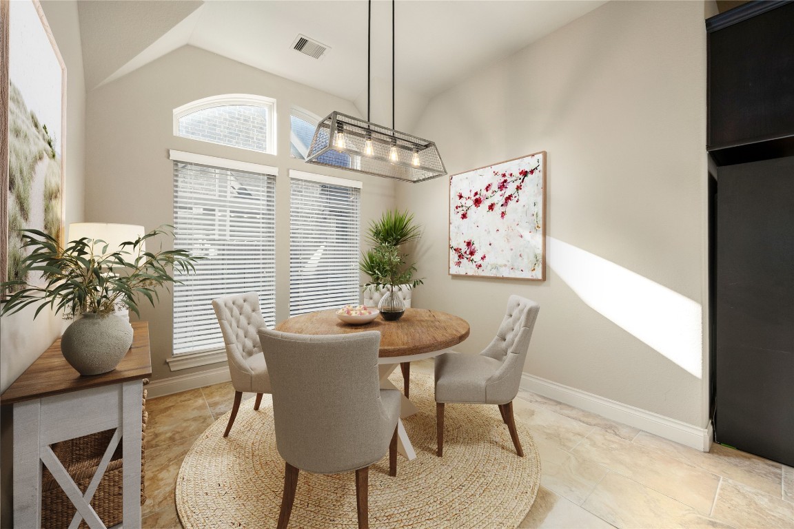23211 Ruspino Shores Place Katy, TX 77493 - Photo 14 of 39 a view of a dining room with furniture window and wooden floor