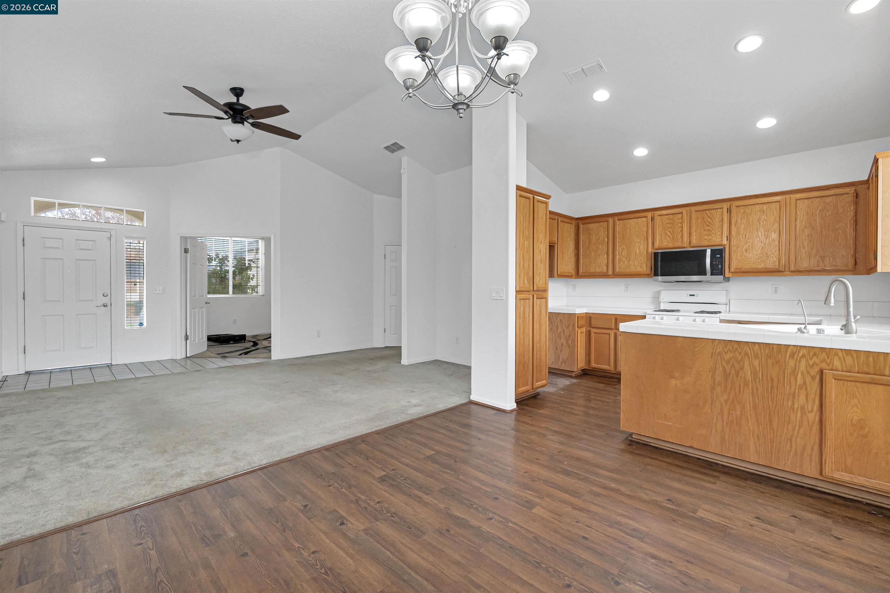 686 Anderson Way Rio Vista, CA 94571 - Photo 15 of 36 a view of kitchen with cabinets and wooden floor