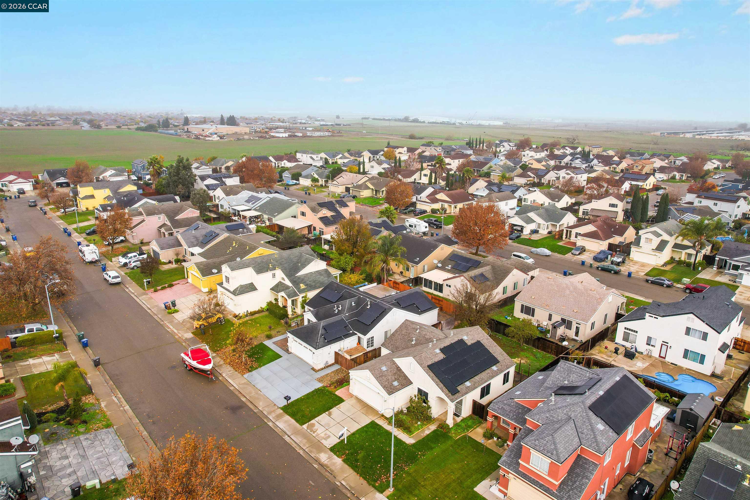 686 Anderson Way Rio Vista, CA 94571 - Photo 36 of 36 an aerial view of a city with ocean view