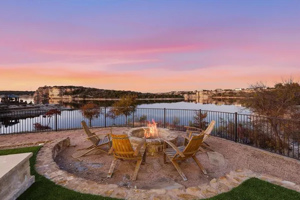 a view of a chairs and table in the terrace