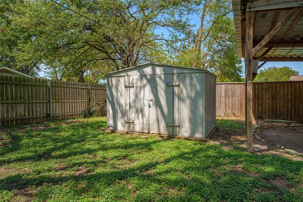 2612 Glendale Drive Waco, TX 76708 - Photo 30 of 38 View of shed featuring a fenced backyard