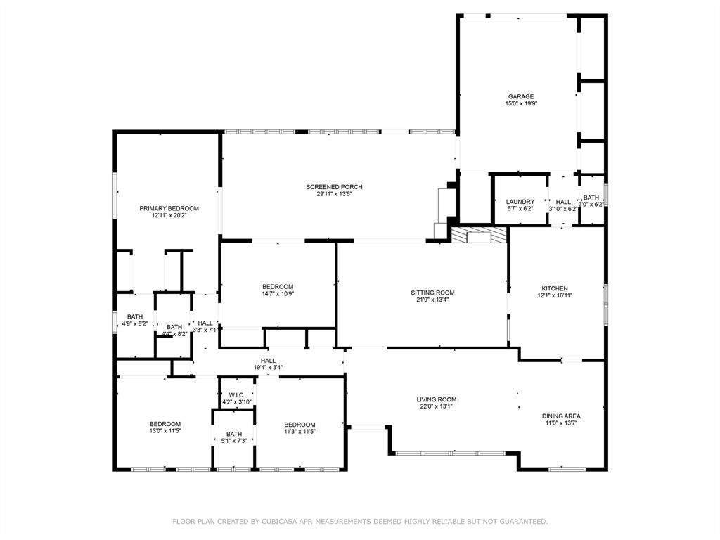 2612 Glendale Drive Waco, TX 76708 - Photo 38 of 38 View of home floor plan
