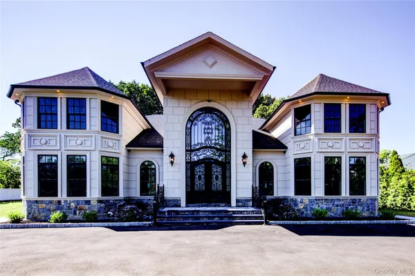 a front view of a house