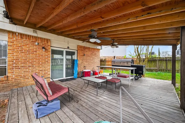 a outdoor space with seating