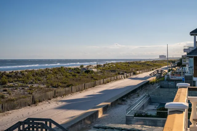 a view of an ocean and beach