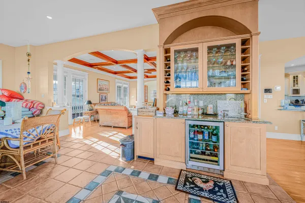 a dining room with furniture window wooden floor