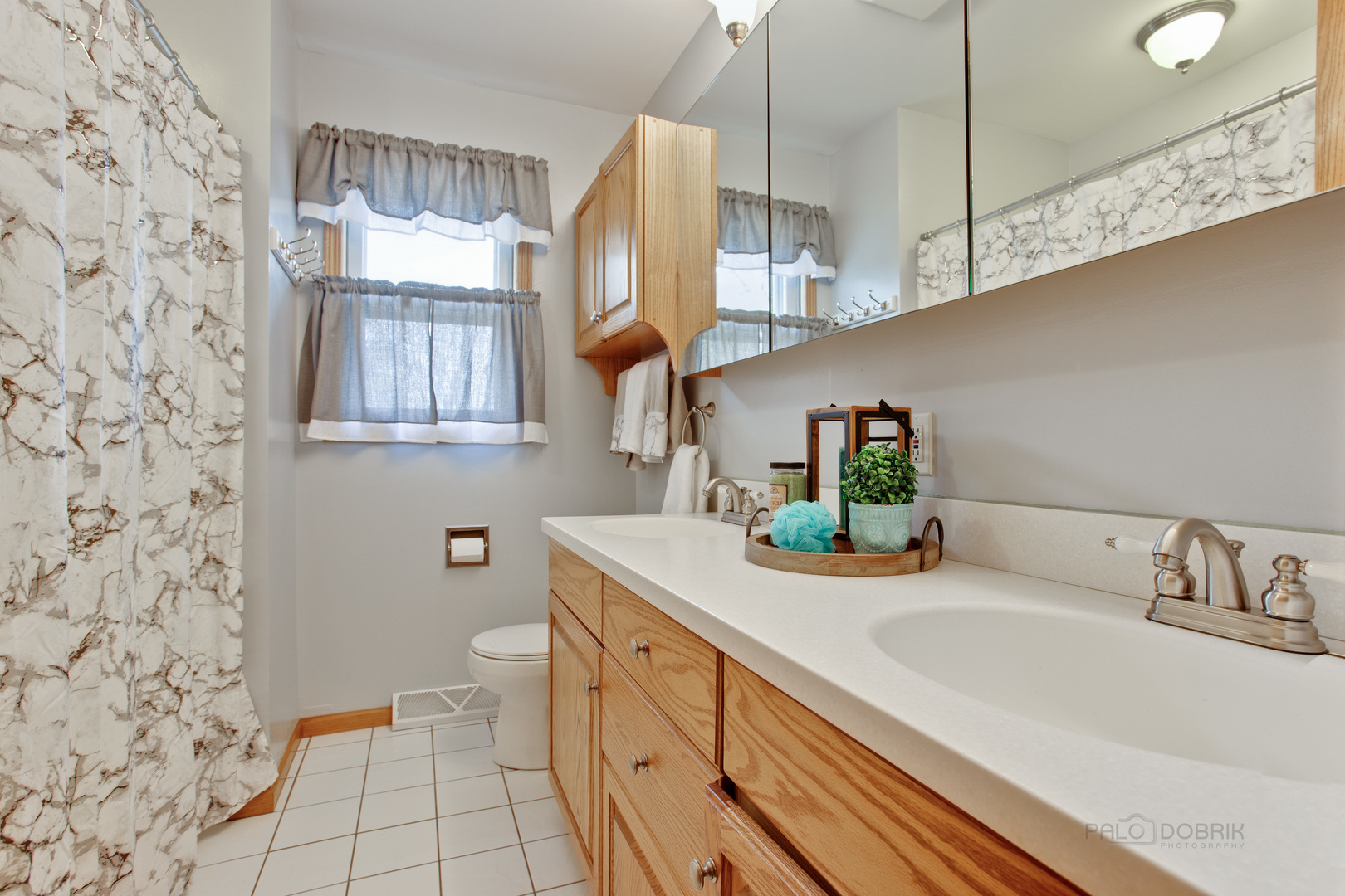 820 Freeman Road Hoffman Estates, IL 60192 - Photo 23 of 33 a bathroom with a sink a toilet and mirror