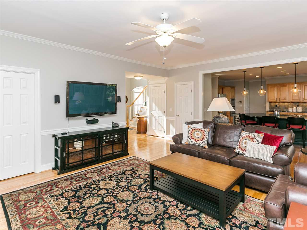 2401 Narrawood Street Raleigh, NC 27614 - Photo 4 of 25 Family Room is Wired for Surround Sound