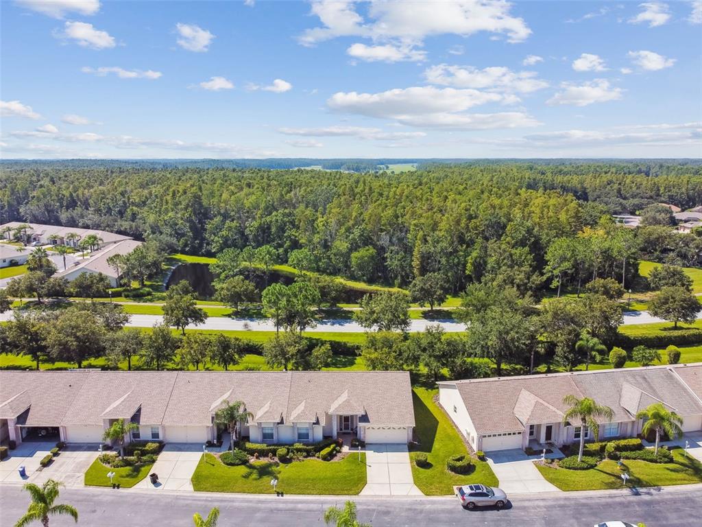 12202 Aaron Terrace Trinity, FL 34655 - Photo 33 of 41 an aerial view of a house with a garden and lake view
